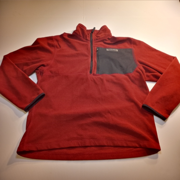 Timberland Fleece Quarter Zip Sweater Sz Large - Picture 1 of 10